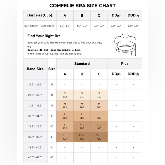 NWT COMFELIE Airlite Breathable Spaghetti Bra with Vertical Stripes - Picture 5 of 15